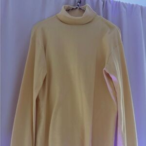 80s Butter Yellow Turtleneck